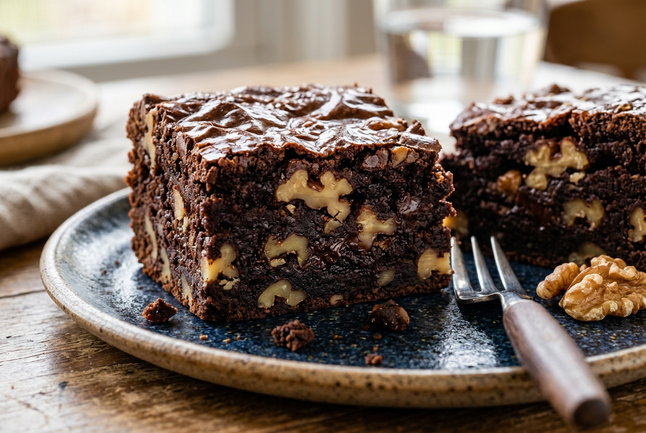 Como fazer brownie de chocolate Brownie de Chocolate Com Nozes