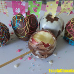 Como Fazer Decoração de Chá de Panela Receita de maçã do amor decorada com chocolate colorido